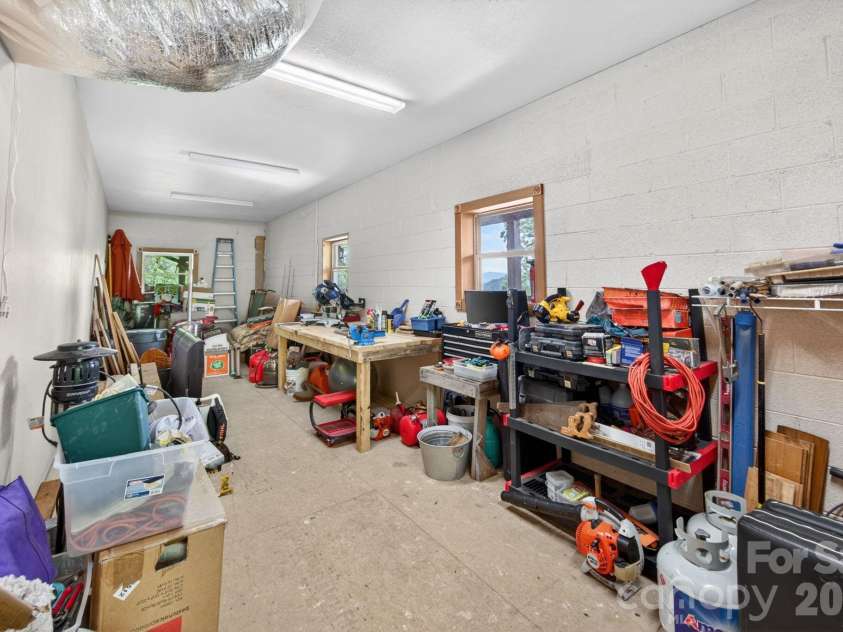 80 Valley View Drive, Marion, NC 28752.  MLS# CAR4365654, YatesRealty ID 15175. Lowest level finished storage area.
