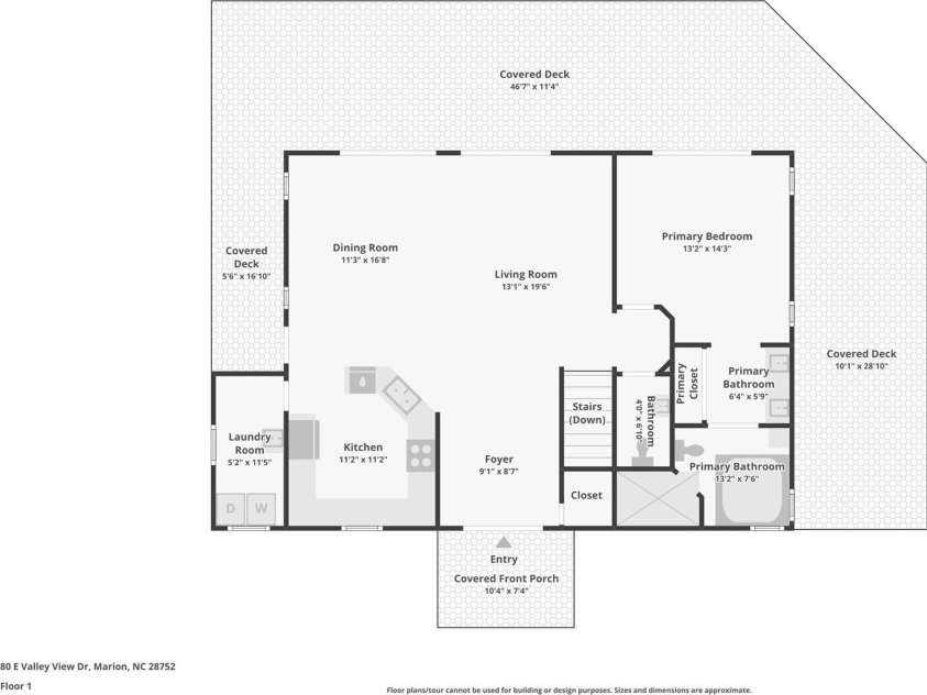 80 Valley View Drive, Marion, NC 28752.  MLS# CAR4365654, YatesRealty ID 15175. Middle level.