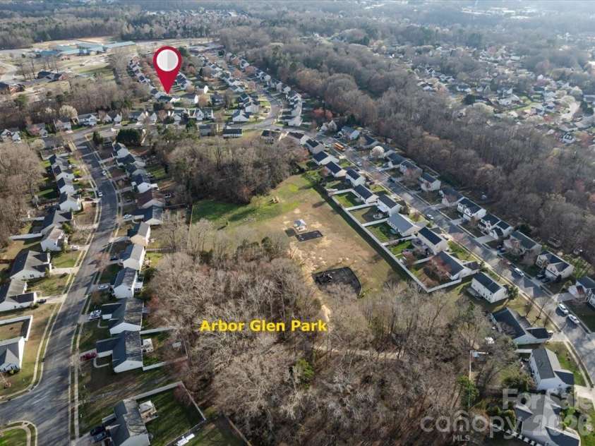 3907 Laurel View Circle, Indian Trail, NC 28079.  MLS# CAR4371913, YatesRealty ID 15186. Aerial view
