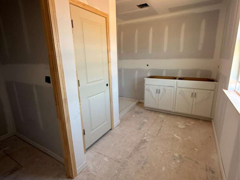 317 Maidstone Drive, Monroe, NC 28110.  MLS# CAR4237883, YatesRealty ID 15189. Primary bathroom - private water closet, linen closet, tile shower and dual vanity