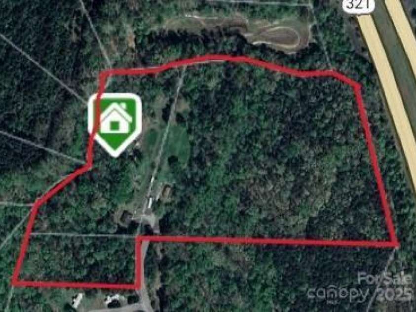 181 Canipe Road, Dallas, NC 28034.  MLS# CAR4245332, YatesRealty ID 15194. Approximate boundary around all three parcels