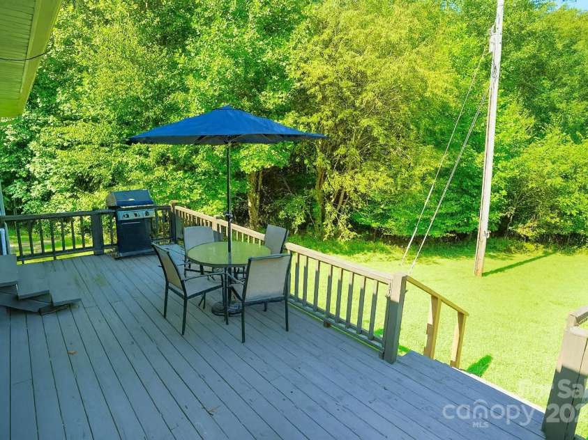 262 Rooster Cove, Brevard, NC 28712.  MLS# CAR4332799, YatesRealty ID 15209. Large back deck