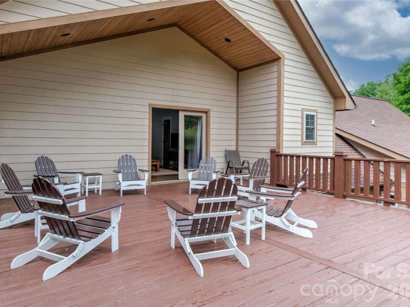 97 Circle E Ranch Road, Burnsville, NC 28714.  MLS# CAR4358354, YatesRealty ID 15222. Deck of Master BR or access from outside