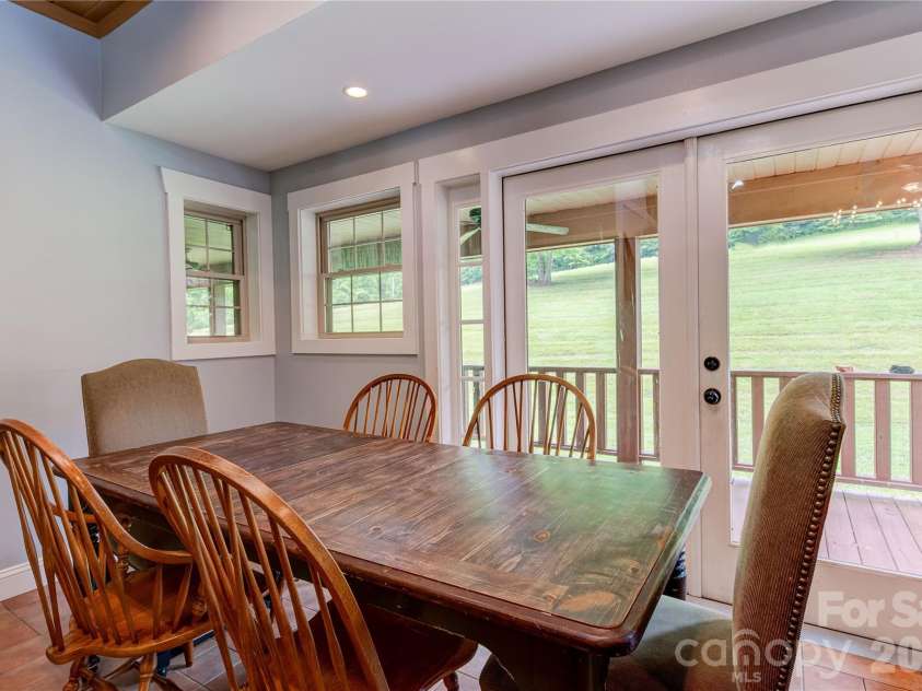 97 Circle E Ranch Road, Burnsville, NC 28714.  MLS# CAR4358354, YatesRealty ID 15222. Dining Area