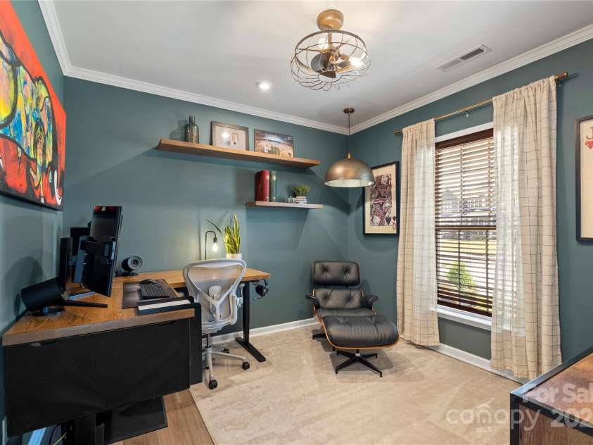 5050 Havencrest Drive, Fort Mill, SC 29715.  MLS# CAR4261068, YatesRealty ID 15224. Private office space off of the foyer.