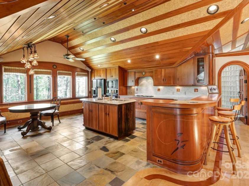 201 Hughes Creek, Columbus, NC 28722.  MLS# CAR4259120, YatesRealty ID 15229. Gorgeous cherry w/ cocobolo inlays