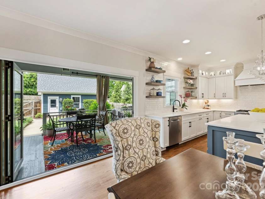 2829 Holt Street, Charlotte, NC 28205.  MLS# CAR4260071, YatesRealty ID 15243. Folding Glass Wall System