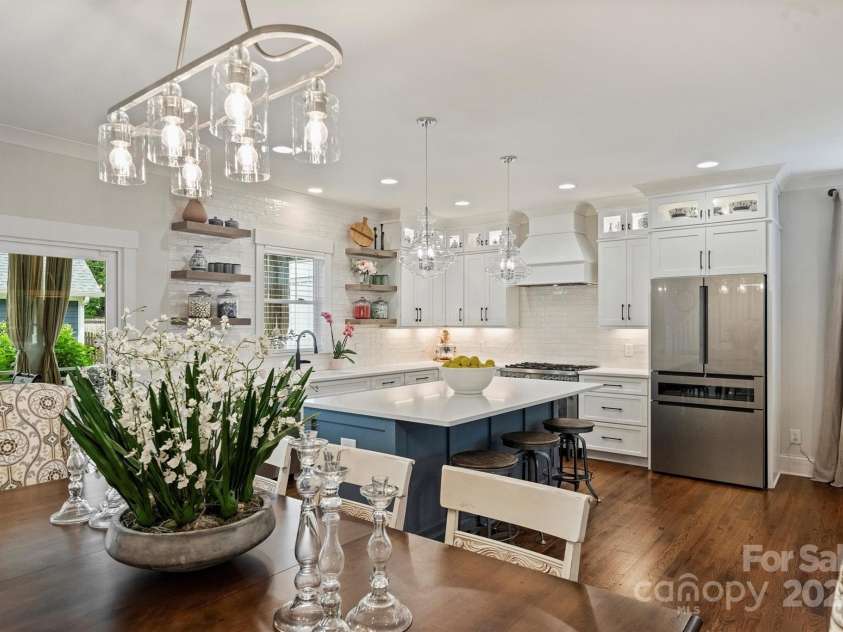 2829 Holt Street, Charlotte, NC 28205.  MLS# CAR4260071, YatesRealty ID 15243. Stunning Kitchen with Custom Lighting