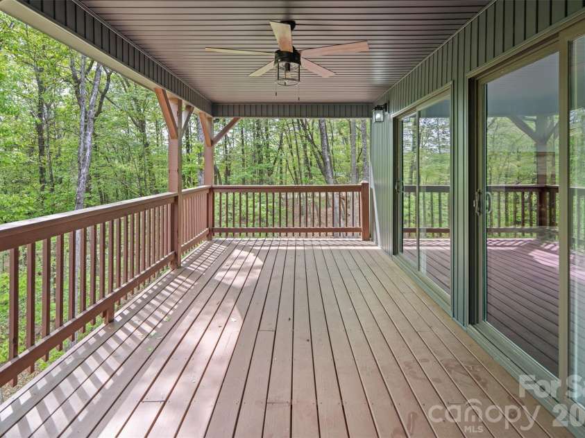 115 Pine Burr Drive, Purlear, NC 28665.  MLS# CAR4374403, YatesRealty ID 15245. Main Level - Covered Porch