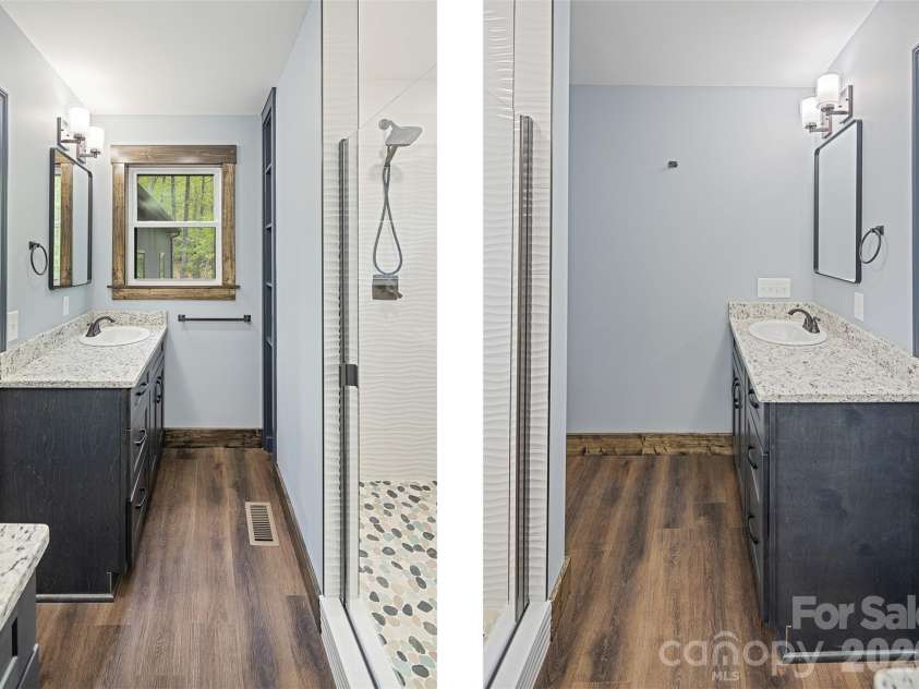 115 Pine Burr Drive, Purlear, NC 28665.  MLS# CAR4374403, YatesRealty ID 15245. Main Level - Primary Ensuite Bathroom