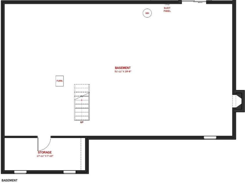 28100 NC HWY 24/27 Highway, Albemarle, NC 28001.  MLS# CAR4334032, YatesRealty ID 15259. Basement Layout