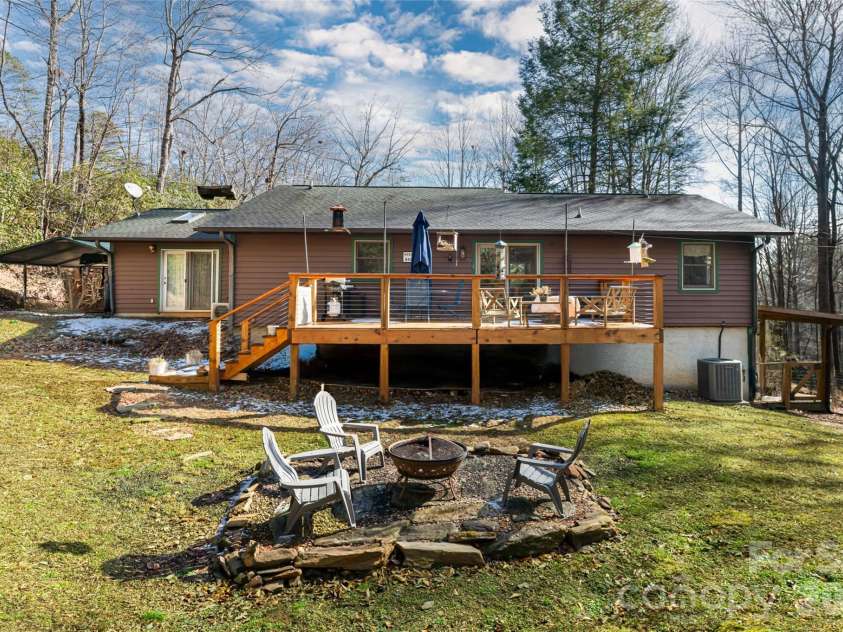 19 Forge Drive, Mills River, NC 28759.  MLS# CAR4344068, YatesRealty ID 1526. Fire Pit for Chilly Evenings