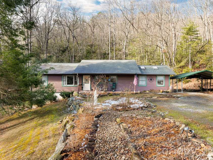 19 Forge Drive, Mills River, NC 28759.  MLS# CAR4344068, YatesRealty ID 1526. Front Porch Overlooks WellMaintained Yard