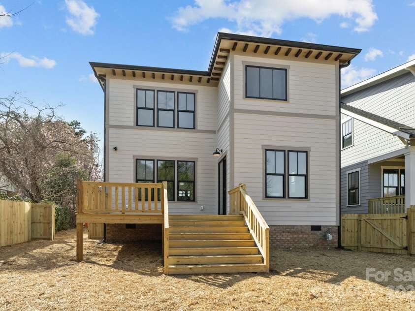 1828 Haines Street, Charlotte, NC 28216.  MLS# CAR4222253, YatesRealty ID 15262. Back of home
