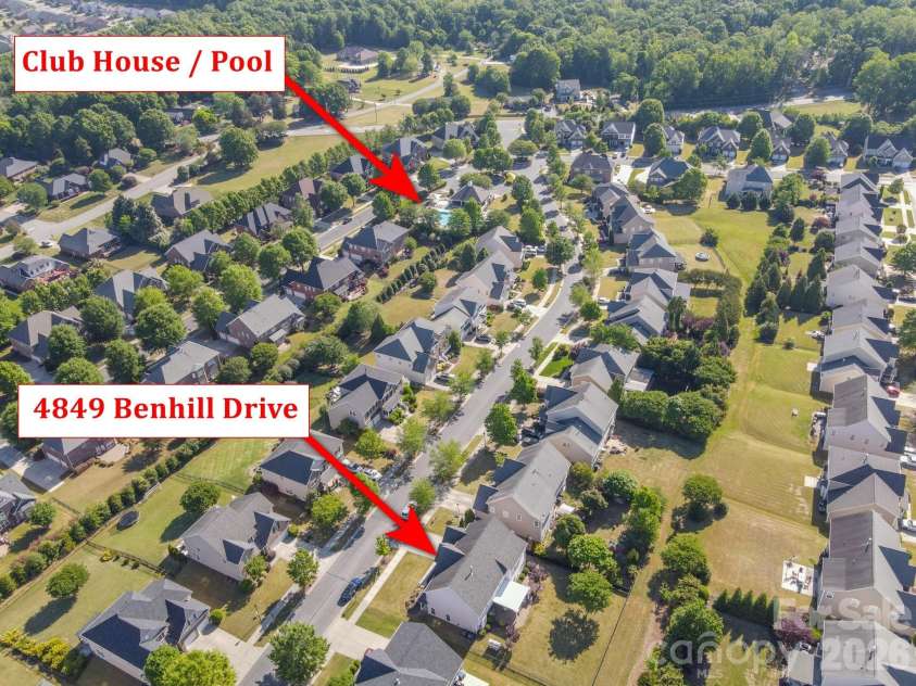 4849 Benhill Drive, Harrisburg, NC 28075.  MLS# CAR4369860, YatesRealty ID 15265. 