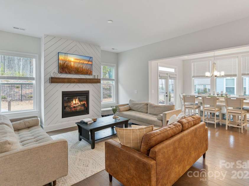 4159 Millstream Road, Denver, NC 28037.  MLS# CAR4221919, YatesRealty ID 15274. Living room with fireplace