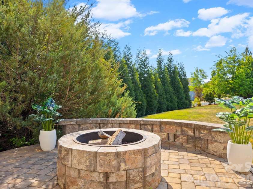 301 Jude Lane, Waxhaw, NC 28173.  MLS# CAR4369449, YatesRealty ID 15287. Firepit on Patio