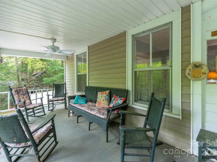 223 Assembly Drive, Montreat, NC 28757.  MLS# CAR4256904, YatesRealty ID 15288. Any time of day, rain or shine, it is a good place to gather.