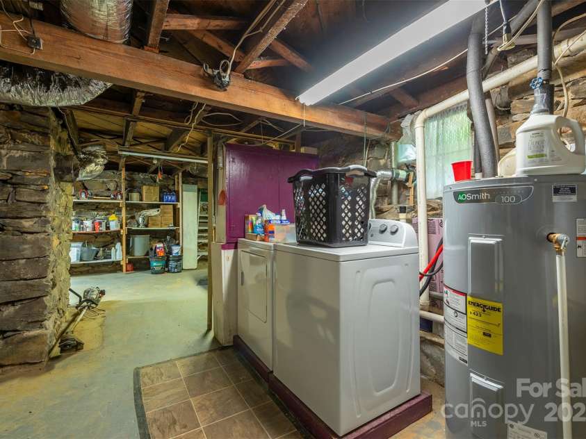 223 Assembly Drive, Montreat, NC 28757.  MLS# CAR4256904, YatesRealty ID 15288. Basement with Laundry and some additional plumbing.