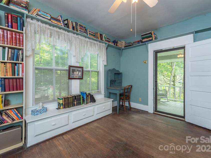 223 Assembly Drive, Montreat, NC 28757.  MLS# CAR4256904, YatesRealty ID 15288. Study/Office adjacent to LR.