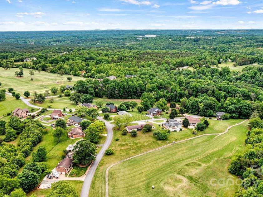 2 Honeysuckle Way, Granite Falls, NC 28630.  MLS# CAR4234653, YatesRealty ID 15292. Aerial Back Yard View