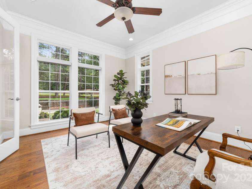 14504 Henry Harrison Stillwell Drive, Huntersville, NC 28078.  MLS# CAR4288907, YatesRealty ID 1530. Main floor office