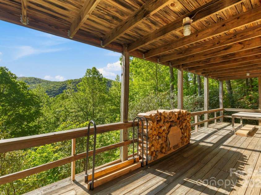 131 John Knox Road, Montreat, NC 28757.  MLS# CAR4254614, YatesRealty ID 15300. Basement  Level Porch