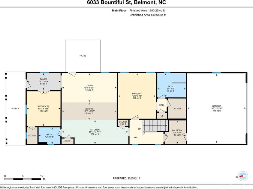 6033 Bountiful Street, Belmont, NC 28012.  MLS# CAR4329365, YatesRealty ID 15301. 