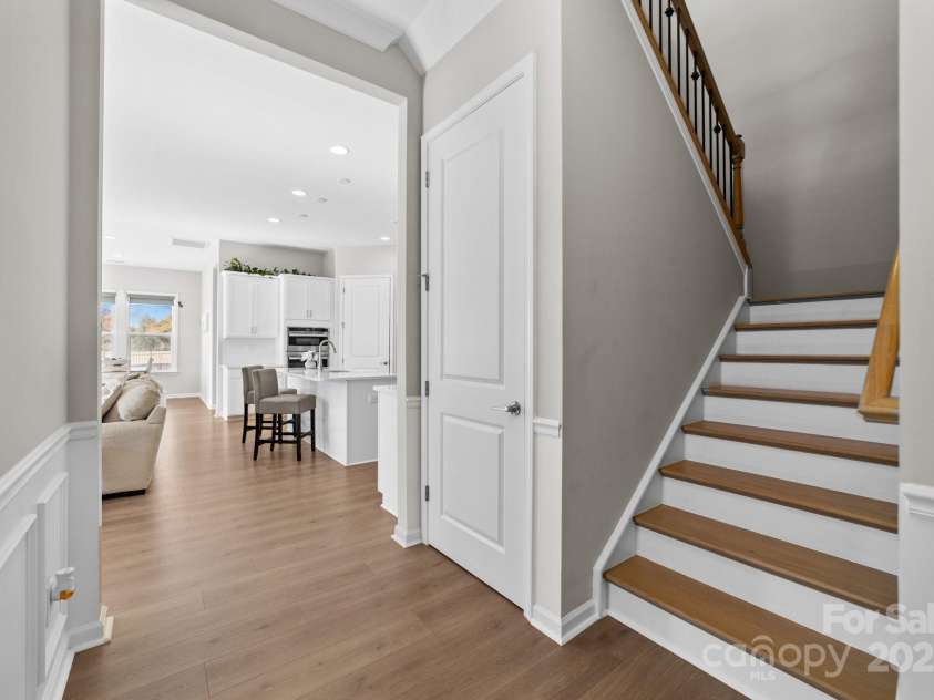 197 Tetcott Street, Mooresville, NC 28115.  MLS# CAR4238933, YatesRealty ID 15313. Stairway to upper level