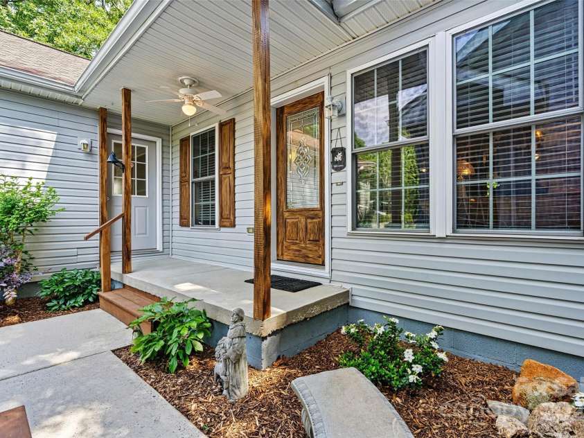 6992 Sherrills Ford Road, Sherrills Ford, NC 28673.  MLS# CAR4259782, YatesRealty ID 15318. Front porch side view