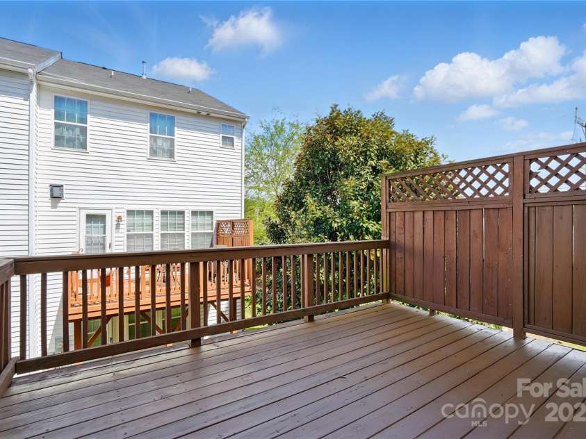 7753 Jackson Pond Drive, Charlotte, NC 28273.  MLS# CAR4247496, YatesRealty ID 15330. East facing Deck