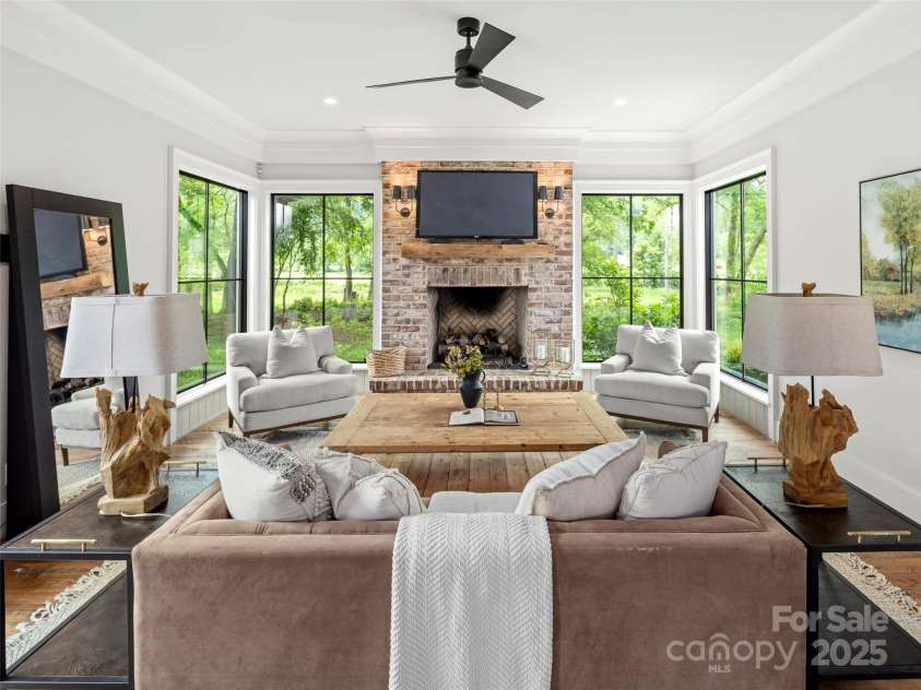 146 Lower Brush Creek Road, Fletcher, NC 28732.  MLS# CAR4262827, YatesRealty ID 15331. Bright and open living room