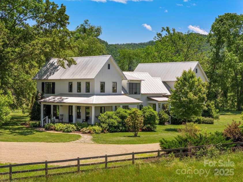 146 Lower Brush Creek Road, Fletcher, NC 28732.  MLS# CAR4262827, YatesRealty ID 15331. Dreamy farm house with all the luxuries of modern living.