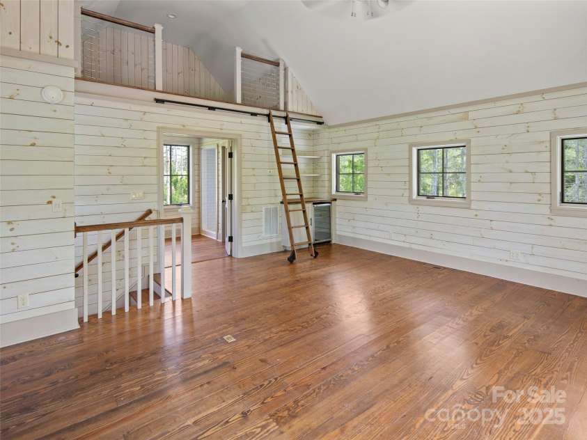 146 Lower Brush Creek Road, Fletcher, NC 28732.  MLS# CAR4262827, YatesRealty ID 15331. Studio office complete with loft and full bathroom