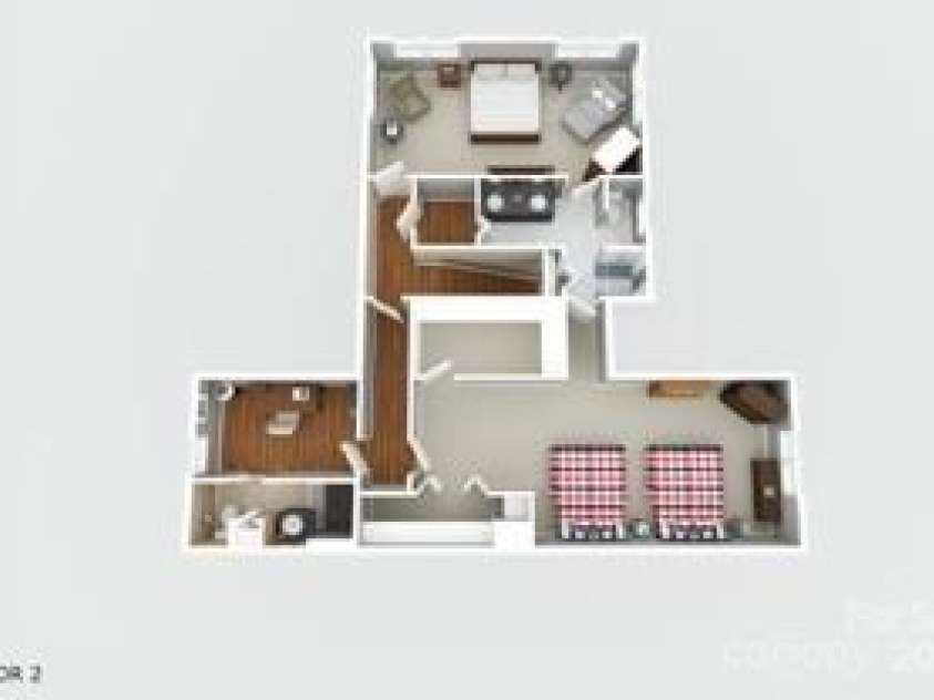 28 Lacoste Drive, Hendersonville, NC 28739.  MLS# CAR4246856, YatesRealty ID 15335. 3d Floor Plan second Floor