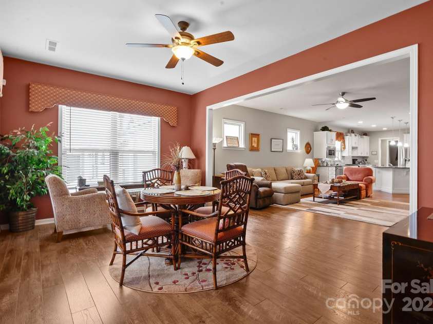 689 Birchway Drive, Fort Mill, SC 29715.  MLS# CAR4291605, YatesRealty ID 15345. Sunroom w/ceiling fan