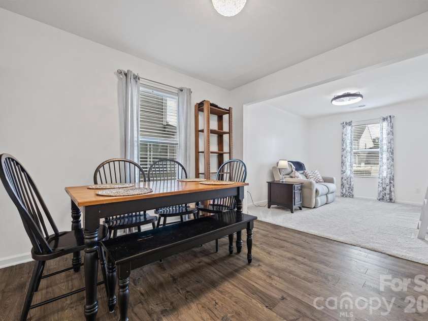831 Yale Street, Rock Hill, SC 29730.  MLS# CAR4310648, YatesRealty ID 15346. Dining area looking into Flex space