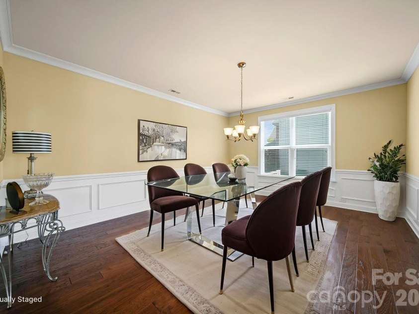 9639 Lockwood Road, Concord, NC 28027.  MLS# CAR4365963, YatesRealty ID 15355. Virtually Staged Dining Room