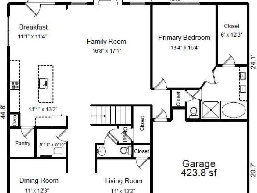 2377 Maple Grove Lane, Concord, NC 28027.  MLS# CAR4335838, YatesRealty ID 15374. 