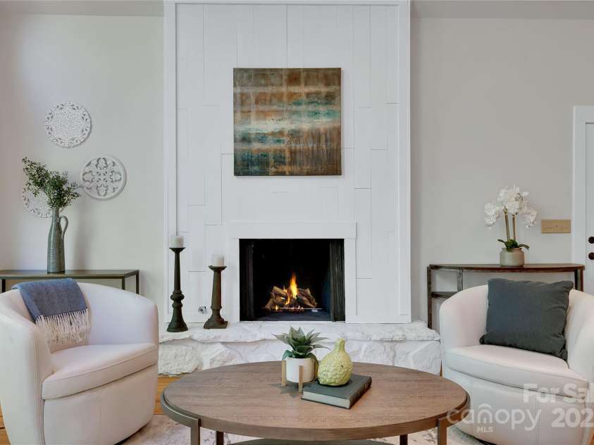 224 Corsica Lane, Saluda, NC 28773.  MLS# CAR4294125, YatesRealty ID 15383. Cozy gas log fireplace