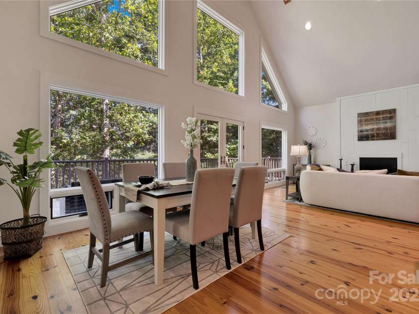 224 Corsica Lane, Saluda, NC 28773.  MLS# CAR4294125, YatesRealty ID 15383. Wood floors throughout