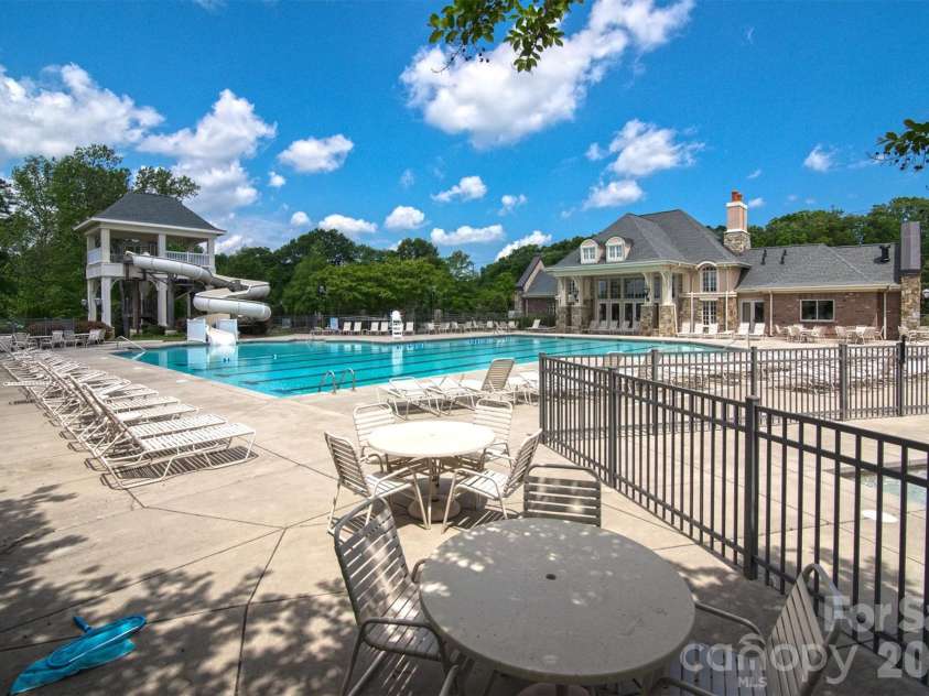 2800 Bevis Lane, Waxhaw, NC 28173.  MLS# CAR4366294, YatesRealty ID 15391. Community pool with slide
