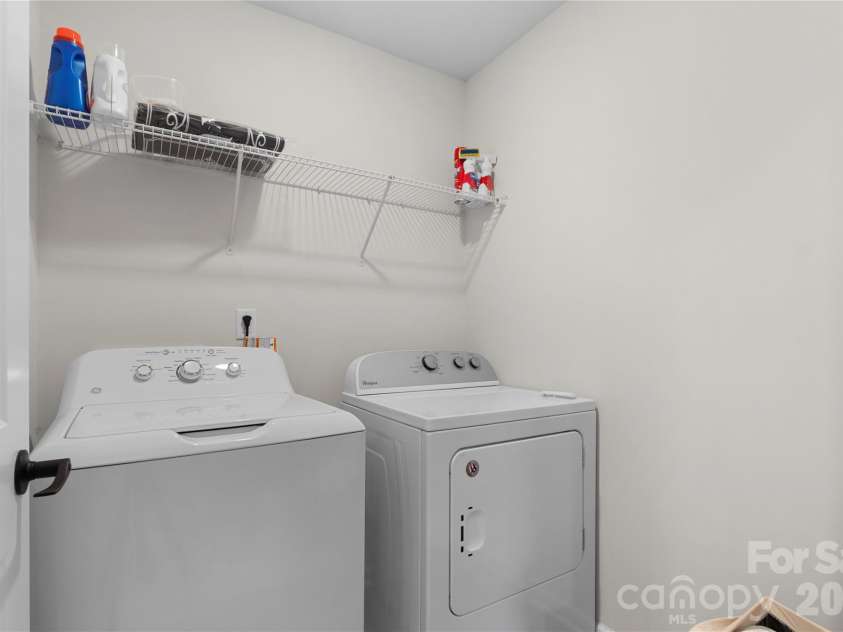 445 Marinna Joy Circle, Rockwell, NC 28138.  MLS# CAR4370079, YatesRealty ID 15400. 2nd Level Laundry Room
