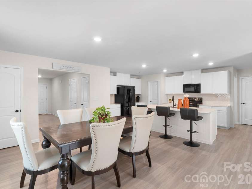 445 Marinna Joy Circle, Rockwell, NC 28138.  MLS# CAR4370079, YatesRealty ID 15400. Main Level Open Concept Dining Room