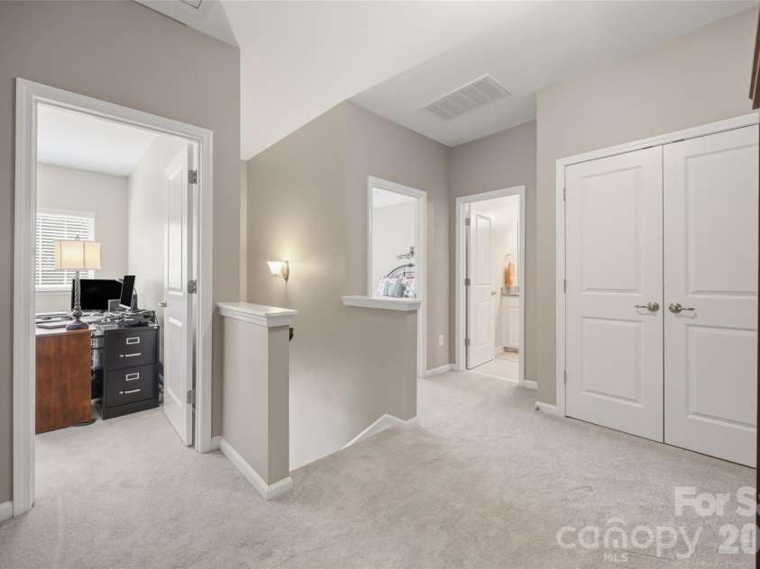 108 Park View Drive, Belmont, NC 28012.  MLS# CAR4309307, YatesRealty ID 15405. Landing upstairs has Linen closet and separate extra large closet 