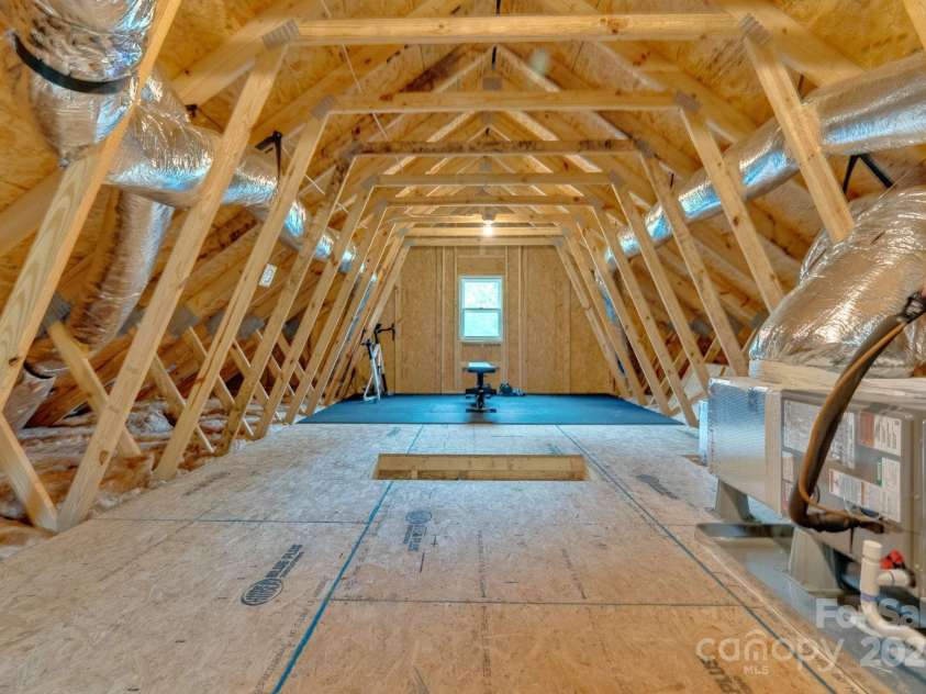 30 Spaulding Drive, Candler, NC 28715.  MLS# CAR4255062, YatesRealty ID 15406. Huge attic