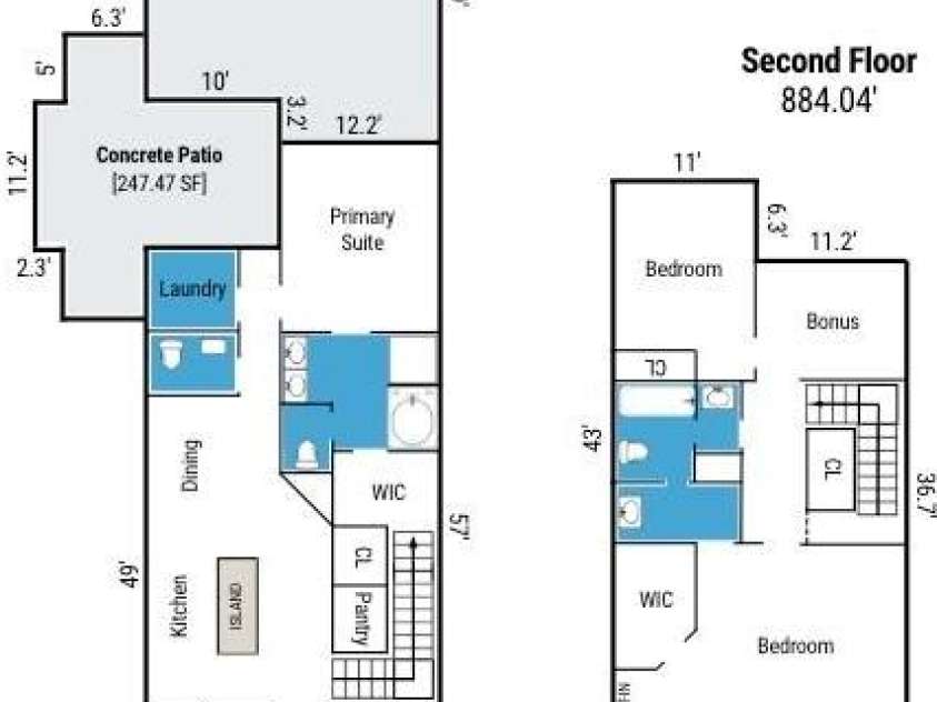 3203 Kelsey Plaza, Kannapolis, NC 28081.  MLS# CAR4346160, YatesRealty ID 15419. Floorplan