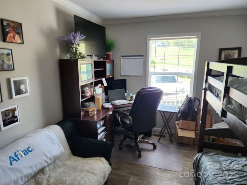 583 Cane Branch Road, Burnsville, NC 28714.  MLS# CAR4251066, YatesRealty ID 15423. Bedroom #3 currently used partially as an office