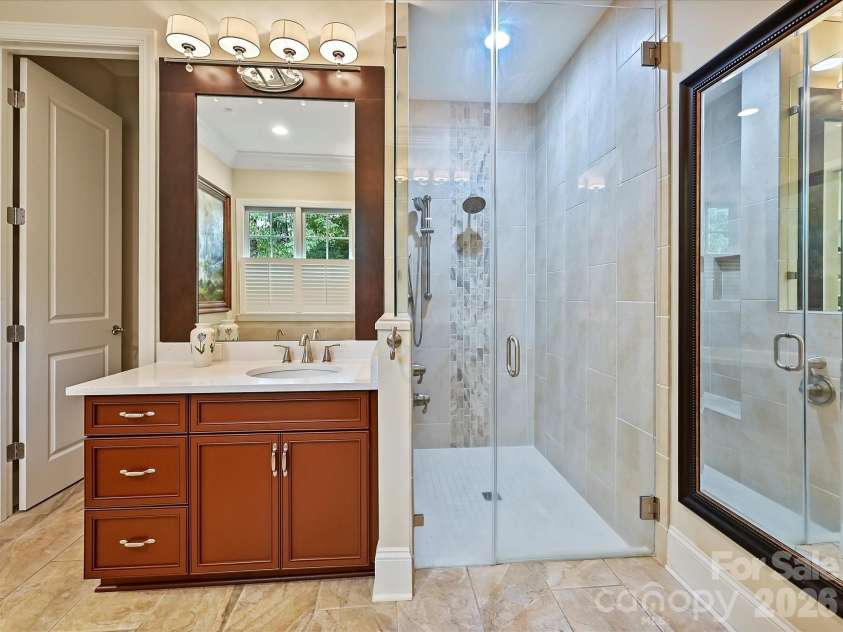 4113 Piaffe Avenue, Mint Hill, NC 28227.  MLS# CAR4356294, YatesRealty ID 15425. Primary Shower