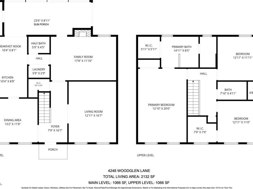 4248 Woodglen Lane, Charlotte, NC 28226.  MLS# CAR4358631, YatesRealty ID 15428. Floor Plan